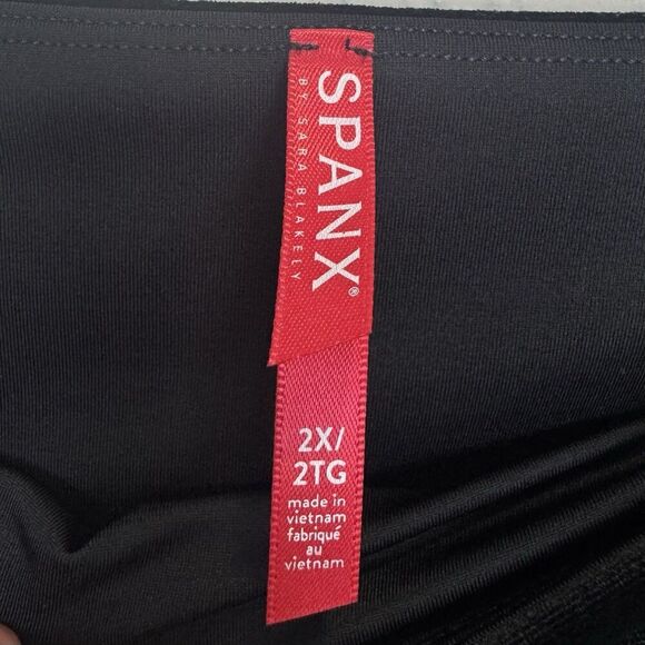 SPANX Full Length Velvet Leggings Size 2X Black Stretch Shape Classic Casual NWT - Picture 5 of 7